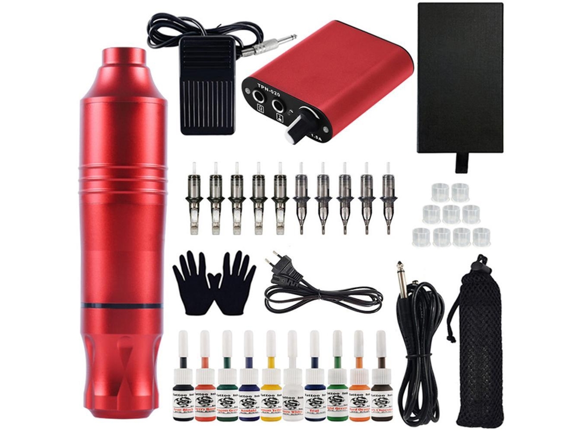 Kit De Máquina De Tatuaje Para Principiantes Diy De Tatuajes
