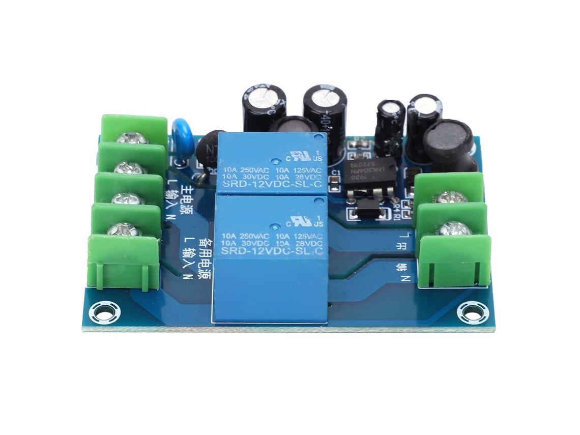 Módulo De Interruptor Automático De Energia Ac 2 Canais 2 Entradas 1 Saída 10a Ac85v-240v Para Portáteis Yx-q01