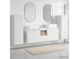 Vidaxl Conjunto De Móveis Para Banheiro 5 Unid. Branco Brilhante