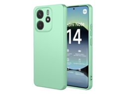Capa Protetora Tkdaddy Para Xiaomi Redmi Note 14 4g (164,84 Mm) Tpu Macio À Prova De Choque, Verde Matcha
