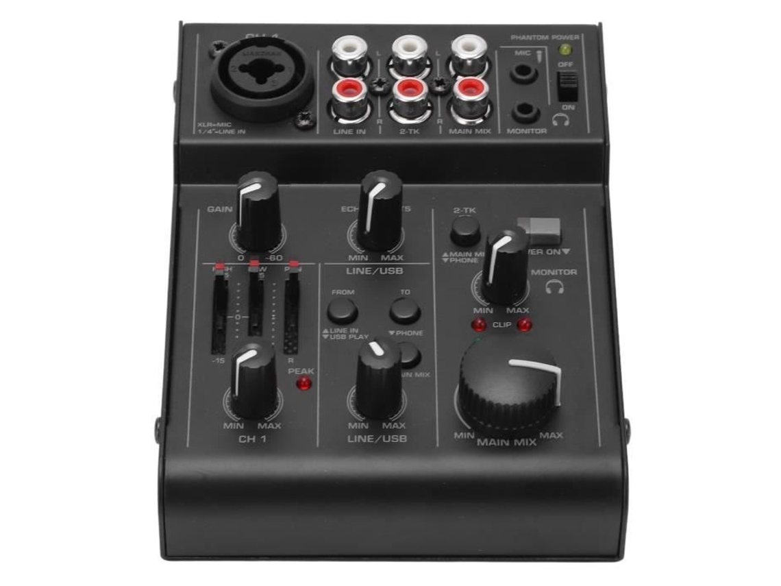HURRISE Mixer Digital Ao Vivo Mixer Digital Gravação Ao Vivo Mixer de Áudio Controlador Em
