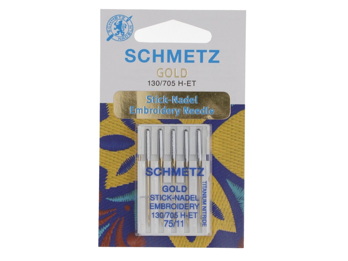 Agulhas SCHMETZ Bordado Ouro 130/705 H et 75/11