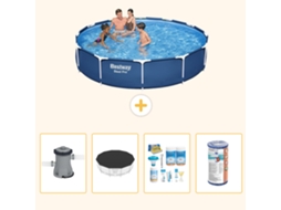 Bestway Piscina Bestway Steel Pro Redonda - 366x76 Cm - 5-peças S208