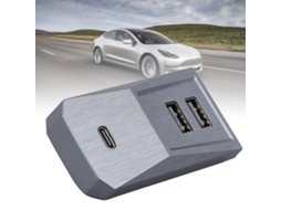Hub Usb Para Porta Luvas, Transmissão Estável Com Múltiplas Portas, Estação De Acoplamento Prática Para Substituição De Tesla Model 3 Y Brilvibera