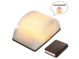 Luminária Dobrável Em Madeira Em Formato De Livro, Para Uso Doméstico Ou Profissional Conforme A Aplicação