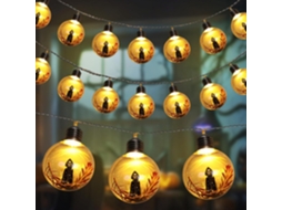 Luzes De Halloween Em Formato Esqueleto, Com 10 Lâmpadas Led E Globo