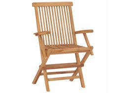 Conjunto de 6 Cadeiras de Jardim Dobráveis Madeira de Teca Maciça MAISON EXCLUSIVE (6 pcs)