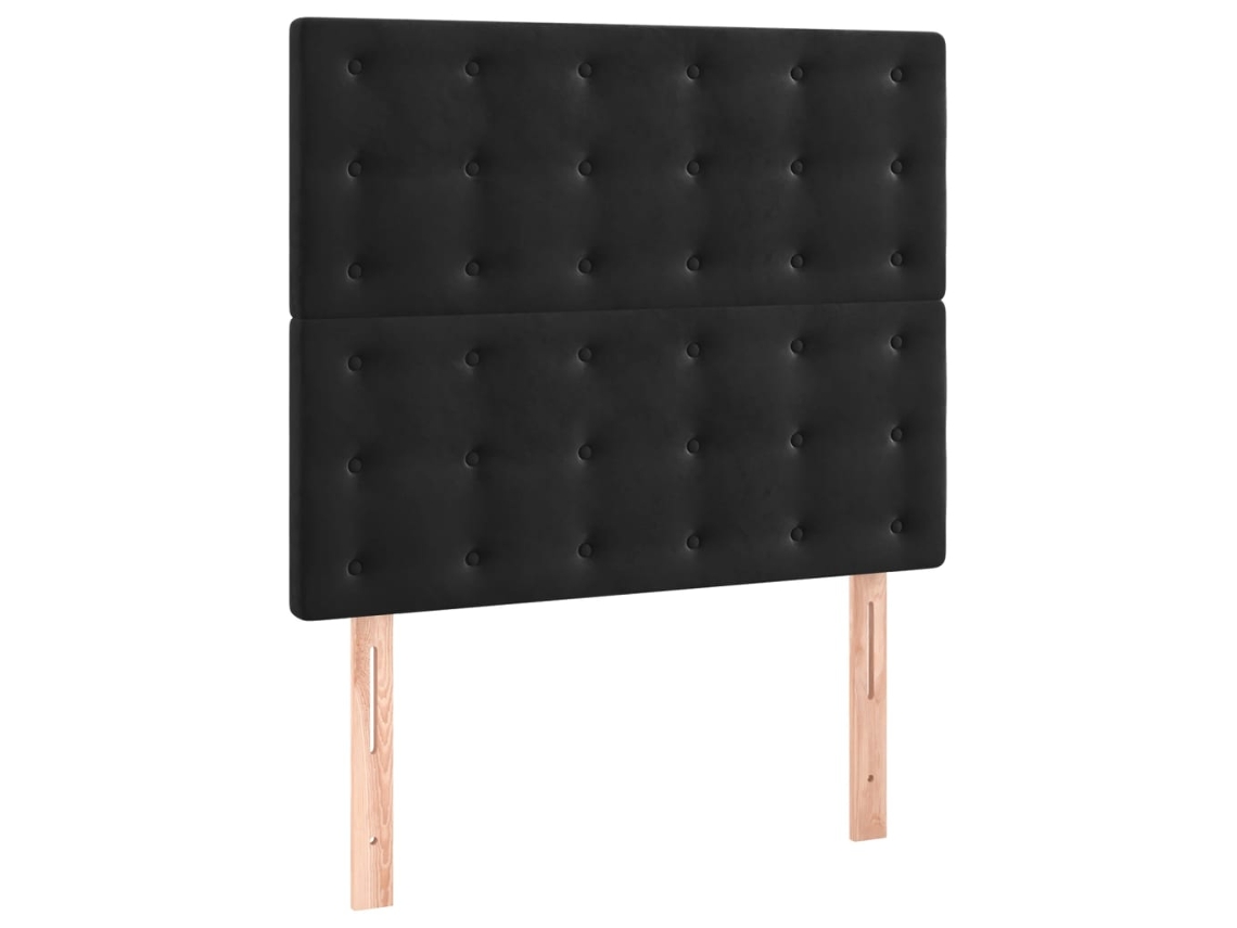 Cabeceira Preta 80x5x118/128 Cm Veludo MAISON EXCLUSIVE
