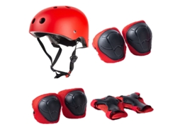 Kit Proteção de Crianças Capacete 7 em 1 ,tamanho:m Vermelho XIAOMOYU