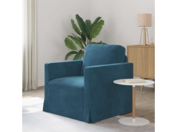 Vidaxl Sofá Azul 78 X 78 X 80 Cm Veludo