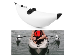 Mali sistema de Estabilizador Inflável de Kayak Outrigger Canoa para Pesca Barco Flutuador Pvc Leve