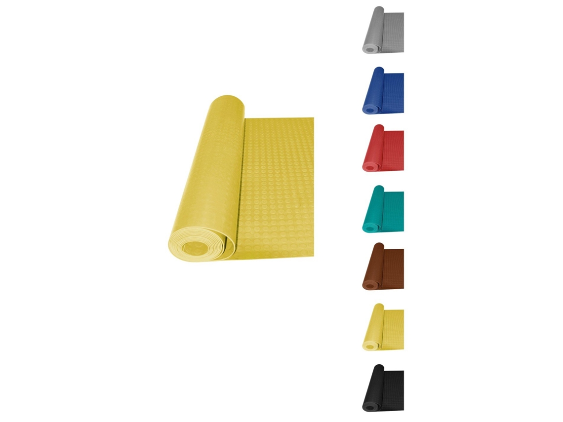 Jardin202 - Alfombra Caucho Antideslizante 10x1m - Punto Moneda - Colores Amarillo |  (amarillo)