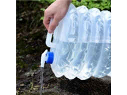 3 x 15L Recipiente de água dobrável, transparente e dobrável com Slowmoose