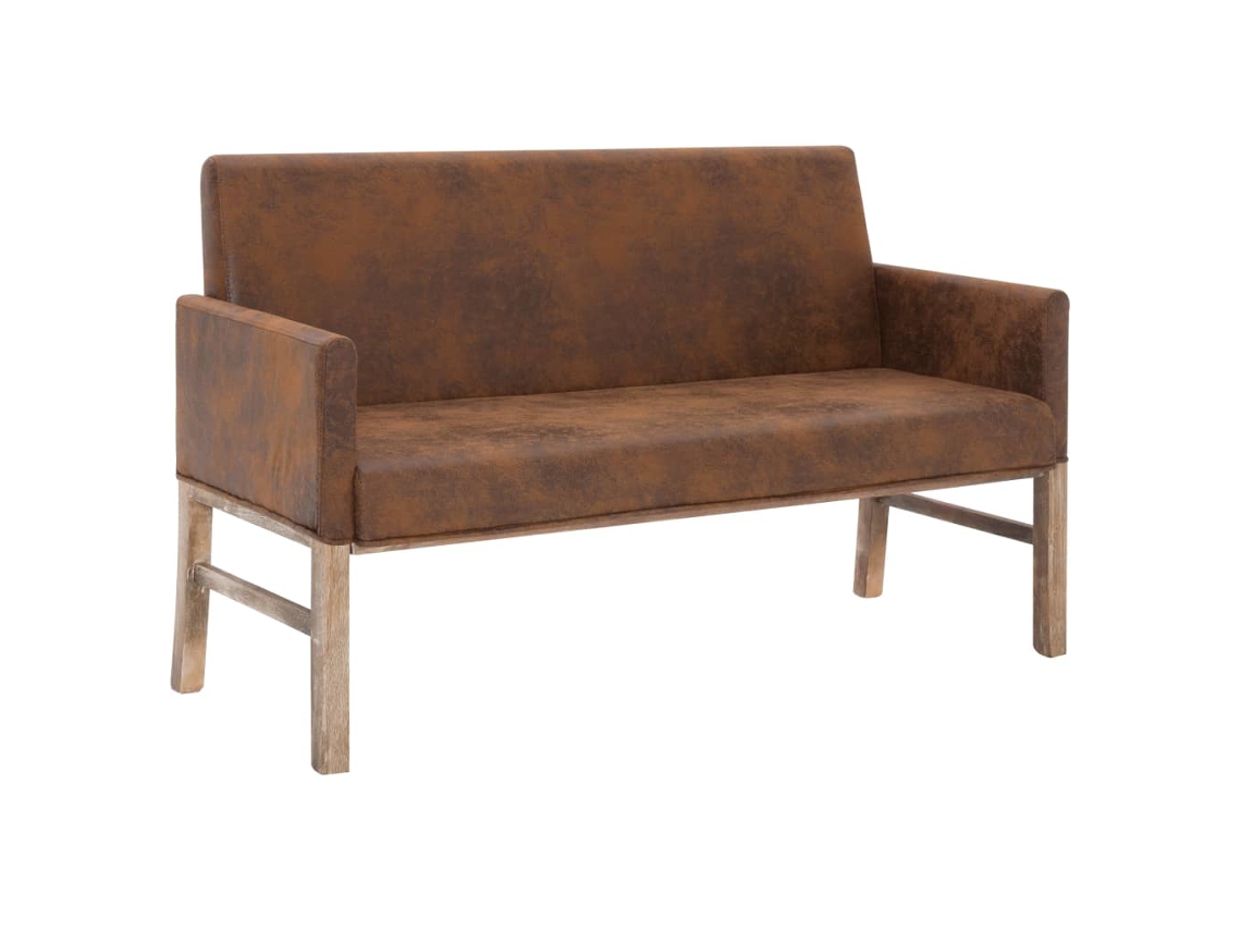 Sofa Bench, Sofa Benches Vidaxl Marrom Couro Artificial (n/a)