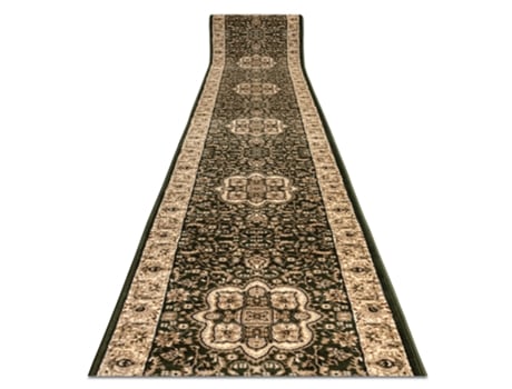 Conjunto de Passadeira DYWANY LUSZCZOW Heat Royal Agy Polipropileno Verde (90x670cm)