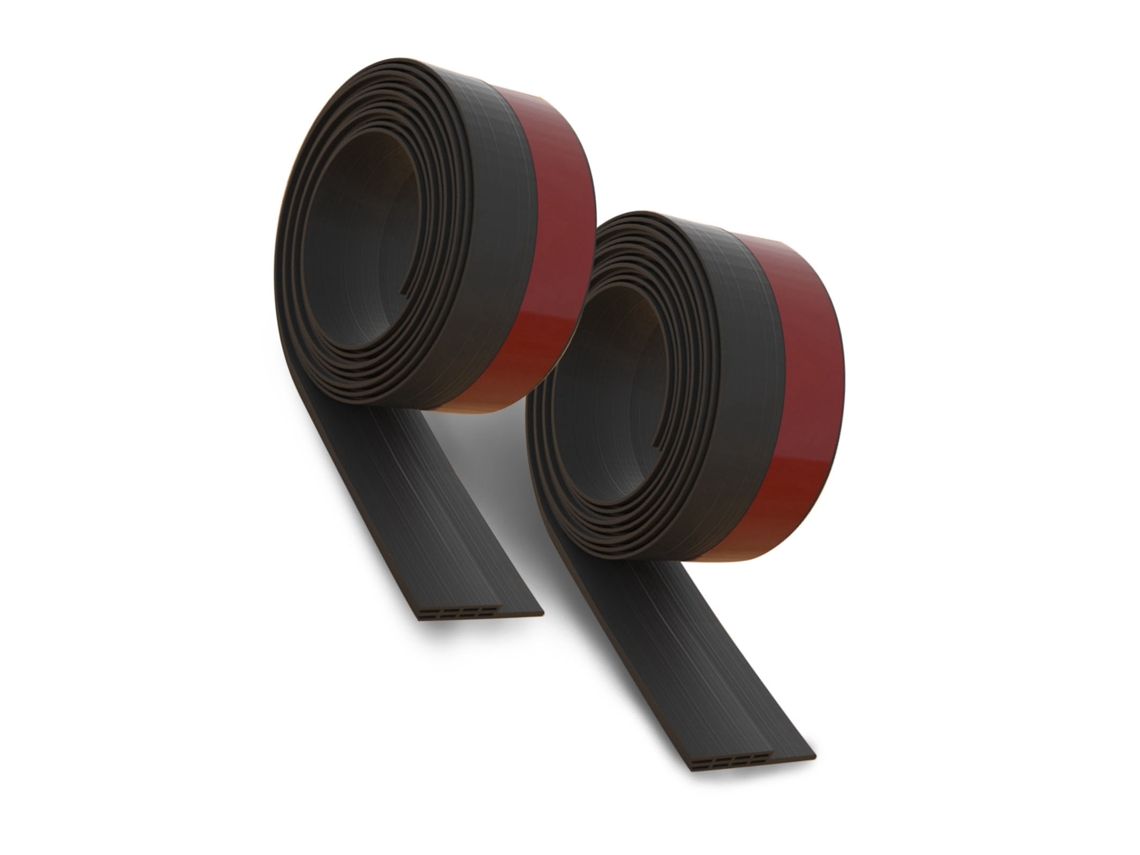 2-pack Tpe 3-layer Waterproof Black Eoocoo Door Draft Stopper