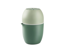 Espremedor De Suco Manual Mordely Com Coador E Recipiente, Verde