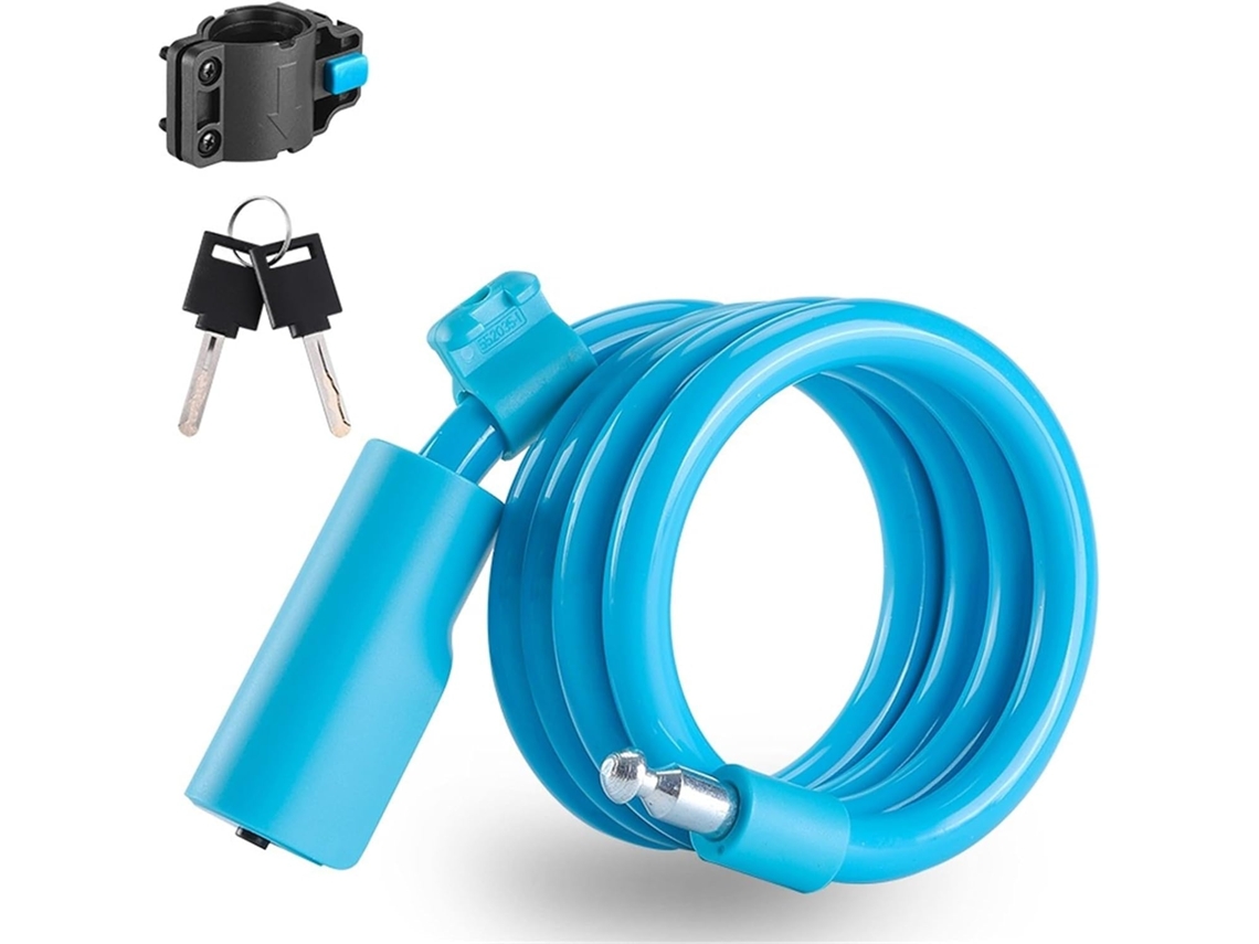 Cadeado para Guidão de Motocicleta Cabo Multicolorido Bicicletas Antifurto Portátil Bicicleta Antifurto: Este