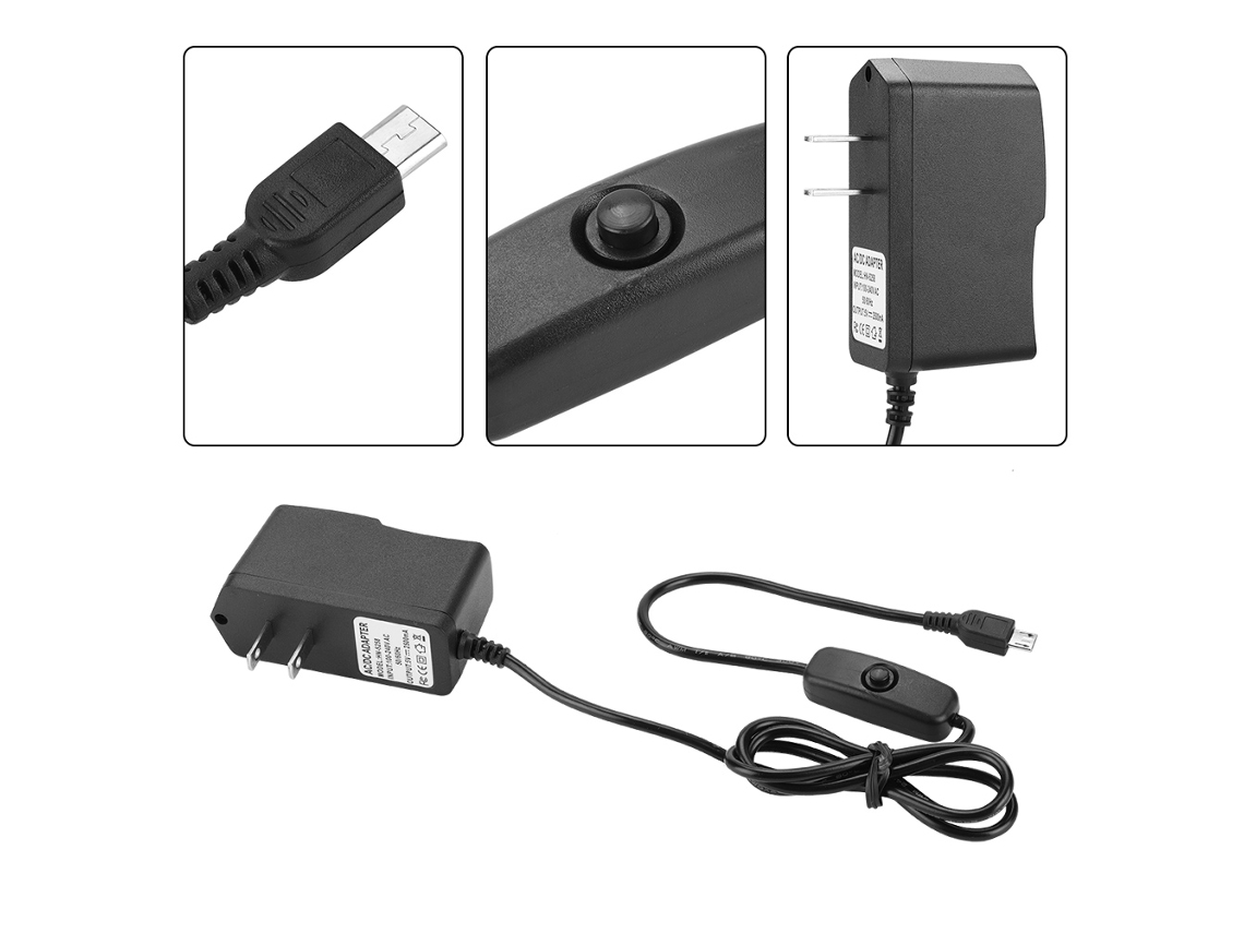 Carregador 5v 2.5a Com Interruptor Para Raspberry Pi