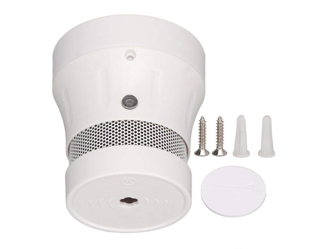 Detector de humo inteligente Tuya Zigbee con respuesta rápida, funciona con pilas, alarma contra incendios para hogar | S/MARCA