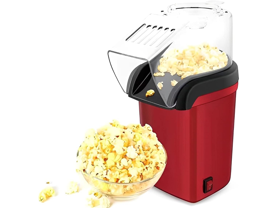 A Pipoqueira De Ar Quente Vem Com Um Copo Medidor Para Porcionar Os Grãos De Milho, Permitindo A Personalização Do Sabor
