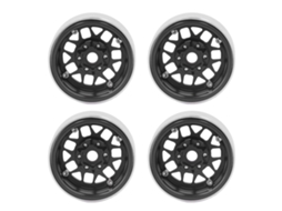Mali 4pcs Aros Rc Beadlock de 1.9 Polegada de Liga de Alumínio para Axial Scx10 90046 1/10 Crawler Preto