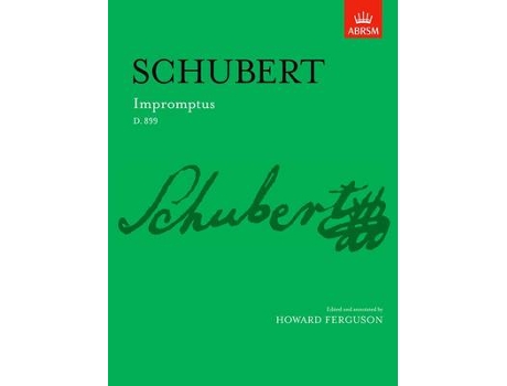 Livro impromptus, op. 90 de by composer franz schubert , edited by howard ferguson (inglês)