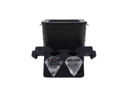 Forma De Gelo Em Formato Diamante Para 2 Cubos Grandes E Transparentes, Ideais Para Uísque E Coquetéis. Presente Criativo