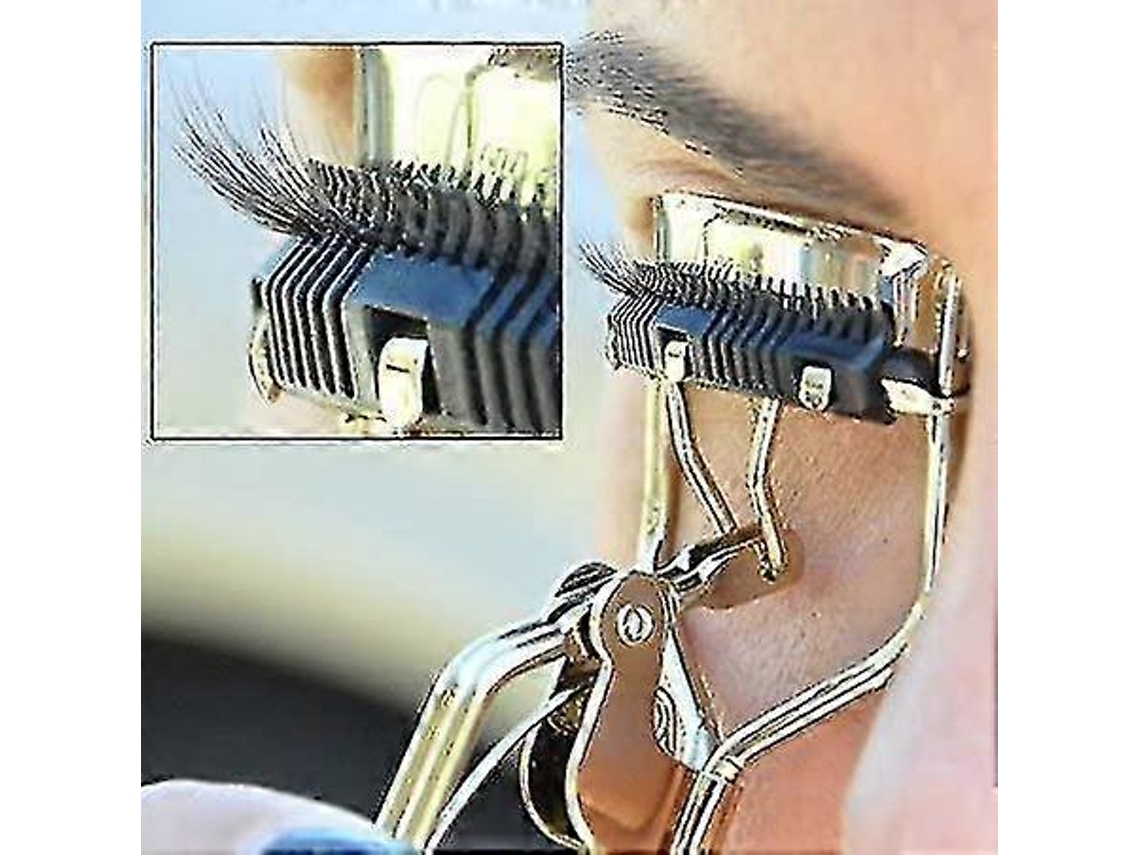 Curvador De Cílios Profissional Com Pente Embutido, Curvador De Cílios Com Pente, Curvador De Cílios Com Pente Embutido Everley891