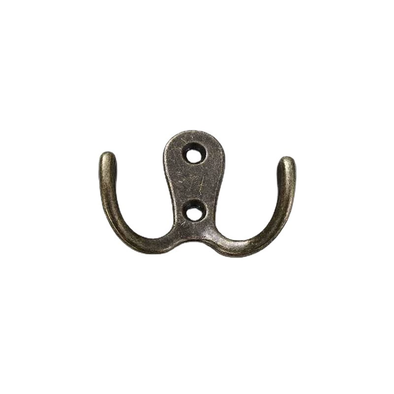 Suporte De Toalhas Duplo De Metal Para Parede, Estilo Retrô, Resistente E Rústico, Com Ganchos Duplos Para Casacos
