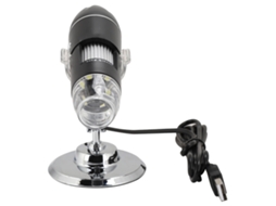 Aetheria microscópio Digital Usb 1600x Câmera 2mp com 8 Led Ajustável e Suporte para Windows