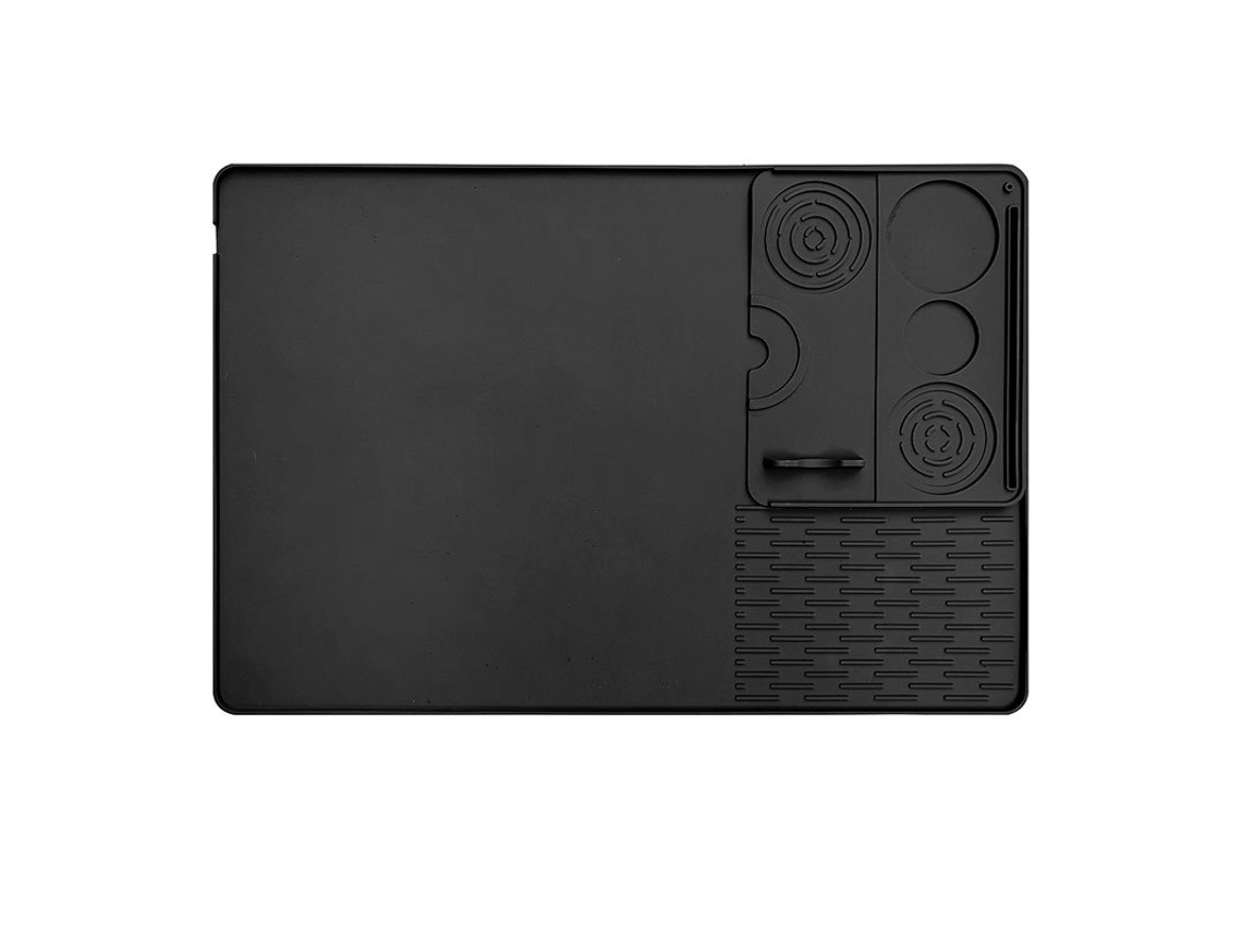 Tapete De Silicone Para Máquina De Café Preto Digitallab