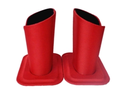2 Peças Porta, Suporte para Celular, Canetas, AQUAFORGE (vermelho)