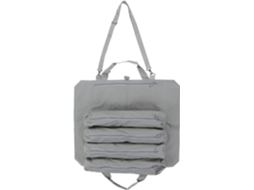 Bolsa dobrável para ferramentas, bolsa com vários compartimentos, portátil e com porta-chaves duplo e organizador com zíper.