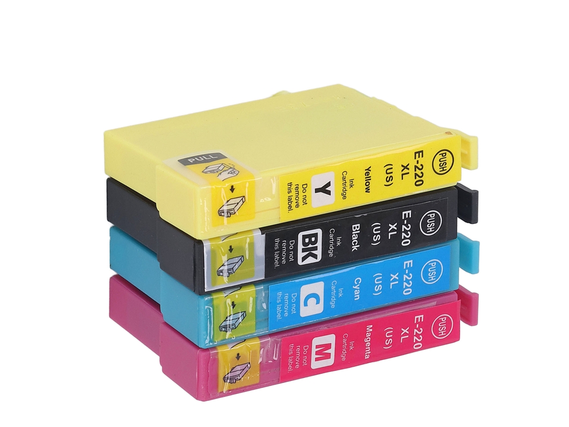 Cartuchos De Tinta Compatíveis 4 Cores Para Workforce Wf 2630 2650 2660 2750 2760