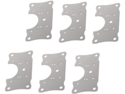 Placas De Reparo Em Aço Suportes À Conjunto 6 Peças Para Portas