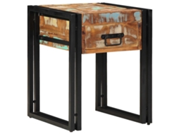 Vidaxl Mesa De Apoio 40 X 40 X 50 Cm Madeira Reforçada Sólida