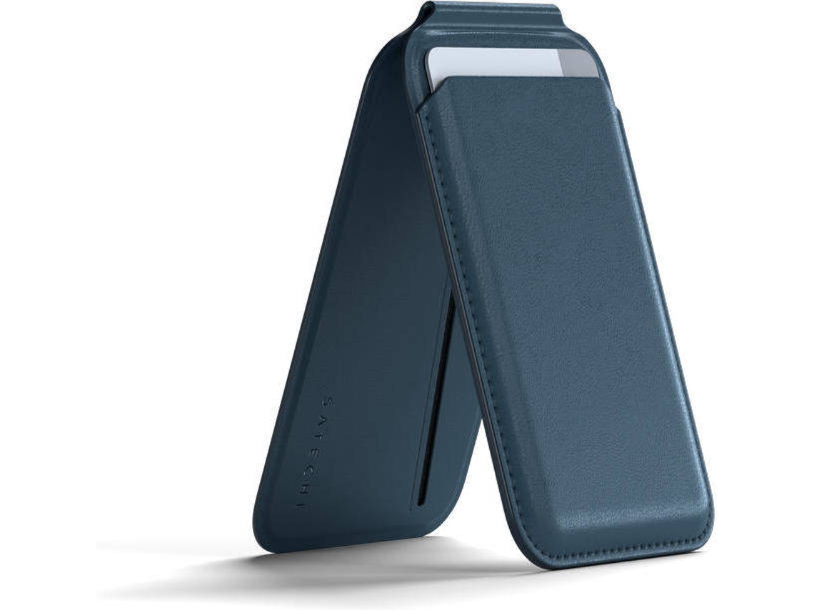 Bolsa MagSafe SATECHI Wallet Stand (Azul)
