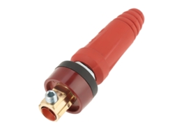 Conector de cabo rápido vermelho DKJ35-50 com plugue e tomada para máquina de solda, 1 peça/conjunto.