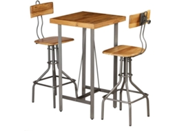 Bar Set, Bar Sets Vidaxl Marrom Madeira