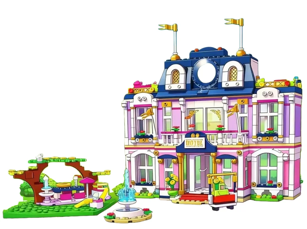 Brinquedo De Montar Casa De Festa Com Blocos De Construção, Faça Você Mesmo