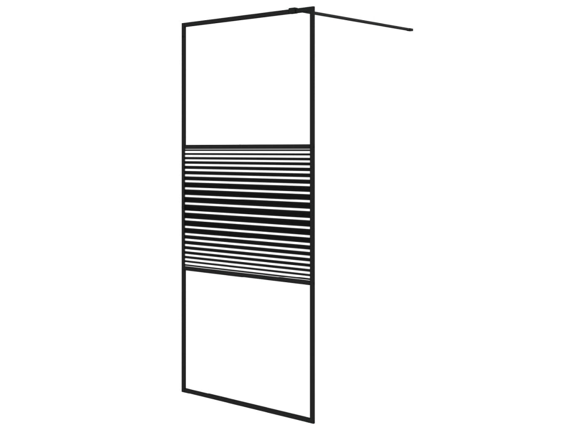 Shower Wall, Shower Walls Vidaxl Preto Vidro (90 X 195 Cm)