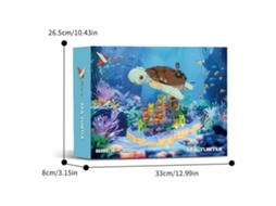 Conjunto de Blocos de Construção Série Animal com 1091 Peças Tartaruga Marinha MDUG (66099)