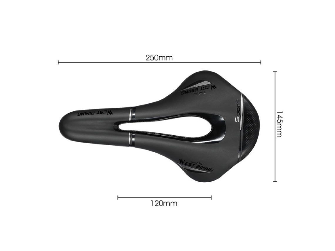 Assento de Bicicleta Confortável em Material Pu com Tampa de Chuva