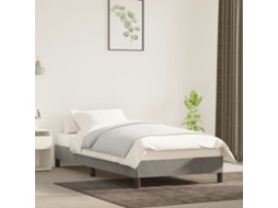 Vidaxl Estrutura De Cama Sem Colchão 100x200 Cm Veludo Cinzento-claro