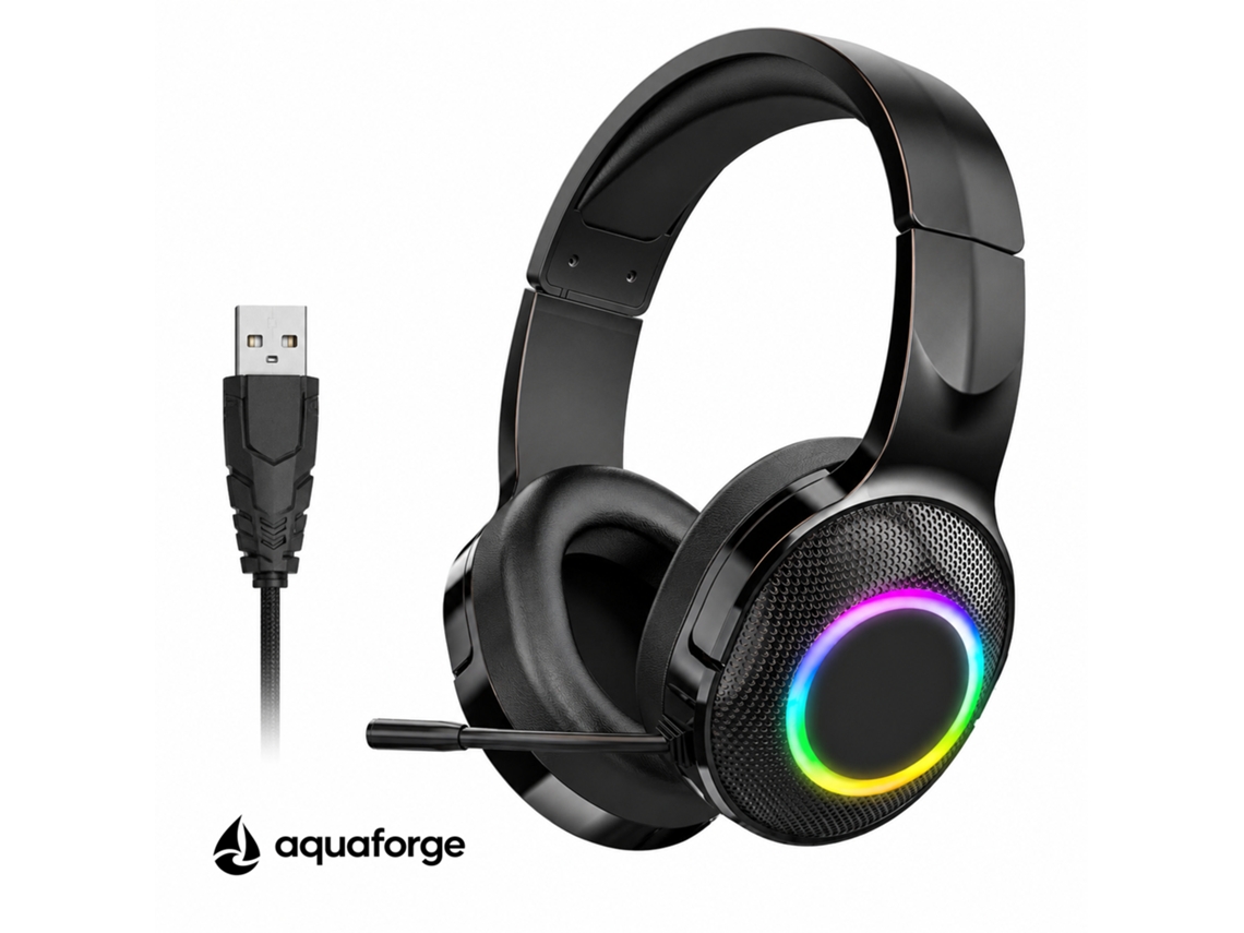 Headset Gaming Com Microfone Enc Led Rgb