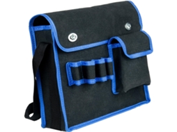 Bolsa para ferramentas masculina em lona com abertura ampla, bolsa portátil para ferramentas domésticas, organizador de ferramentas