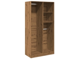 Conjunto 1 Wardrobe, Wardrobes Vidaxl Marrom Madeira Processada (100 X 50 X 200 Cm)