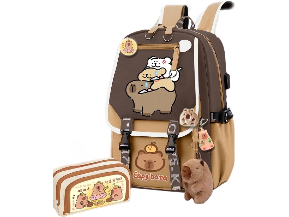 Conjunto De Mochila Escolar Infantil, Com Estojo Elysve