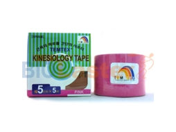 Fita Kinesiológica Temtex 5 Cm X 5 M Rosa - Venda Neuromuscular Kinesio Tape, 1 Unidade